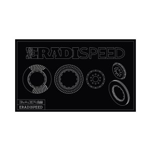 Cadillac XLR-V Brake Rotors (2) - Rear - Baer Brakes - Eradispeed+ Slot and Drill - Black Anodized - `06-`09